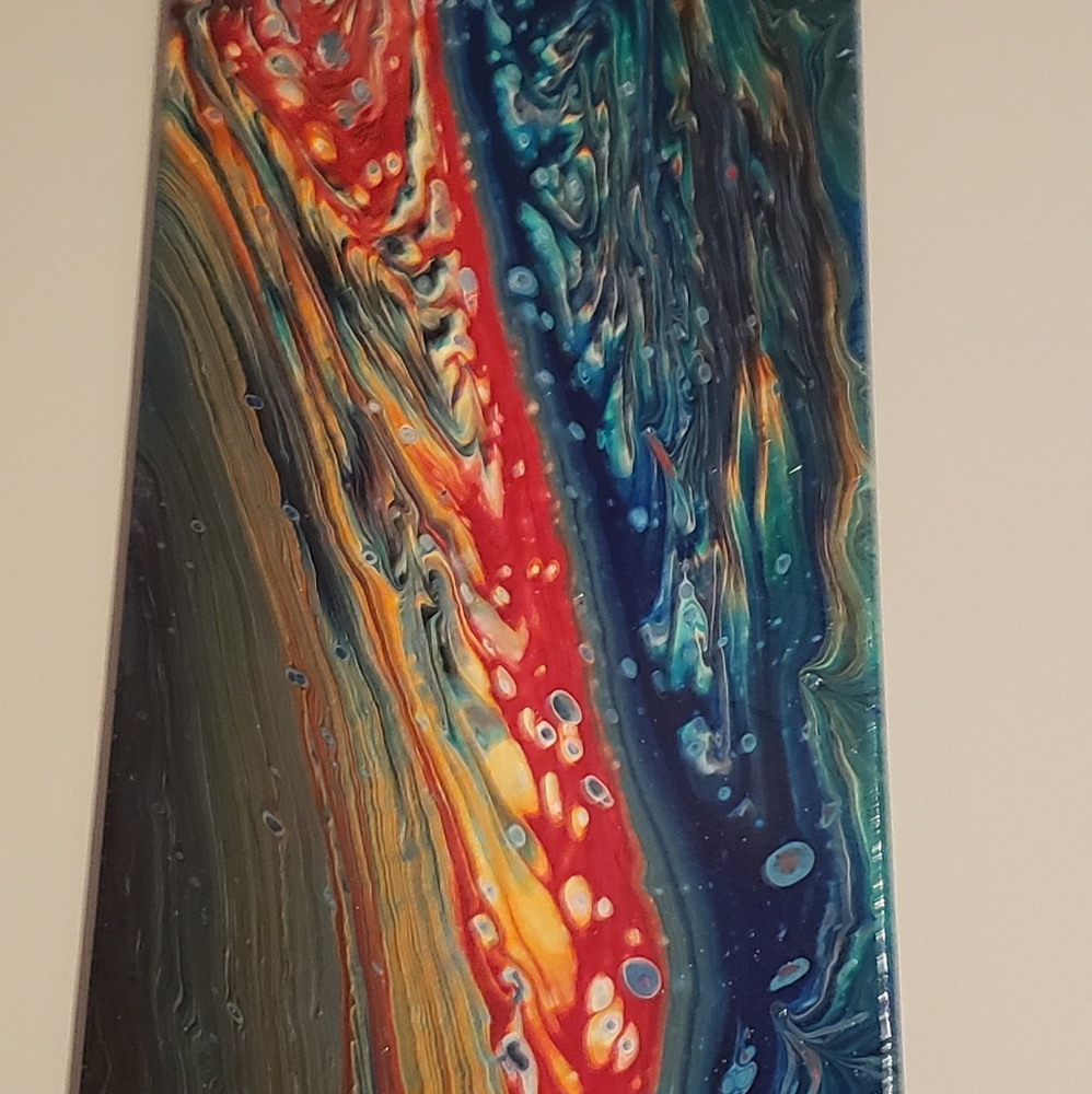 Canvas 12 x 24 fluid art